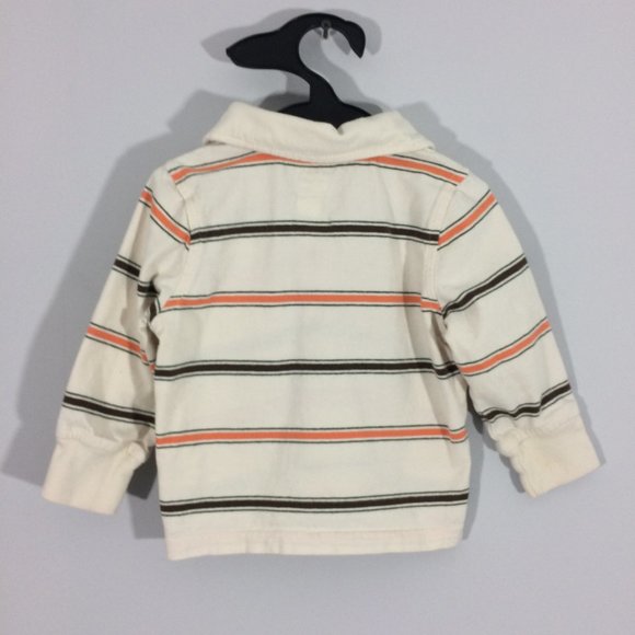 Old Navy Baby 18-24M Striped Long Sleeve Polo - Picture 2 of 4
